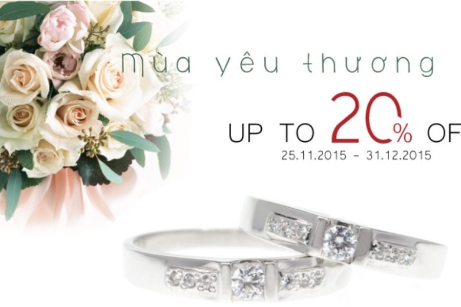 Big Sale “Đón Mùa Yêu Thương”, ưu đãi lên đến 20%