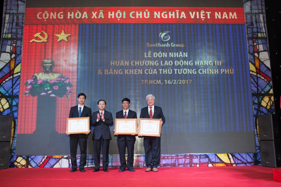 Benthanh Group tổ chức Hội nghị Tổng kết phong trào thi đua yêu nước năm 2016, Lễ đón nhận Huân Chương Lao Động hạng Ba, Bằng khen của Thủ tướng Chính phủ