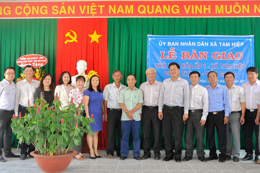 Benthanh Group và các doanh nghiệp thành viên tặng công trình Nhà văn hóa Ấp 1 cho xã Tam Hiệp, huyện Châu Thành, tỉnh Tiền Giang