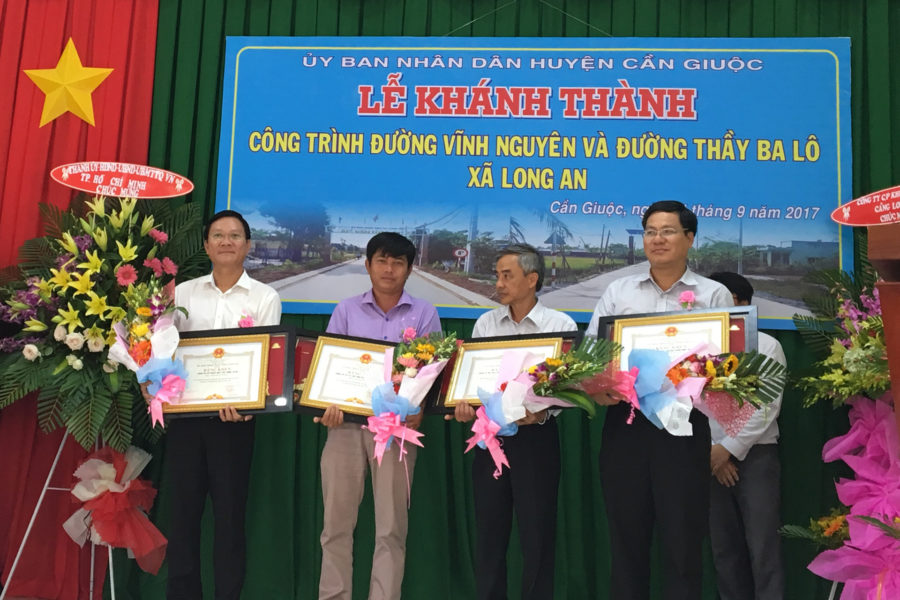 Benthanh Group tham dự Khánh thành công trình đường Vĩnh Nguyên, huyện Cần Giuộc, tỉnh Long An