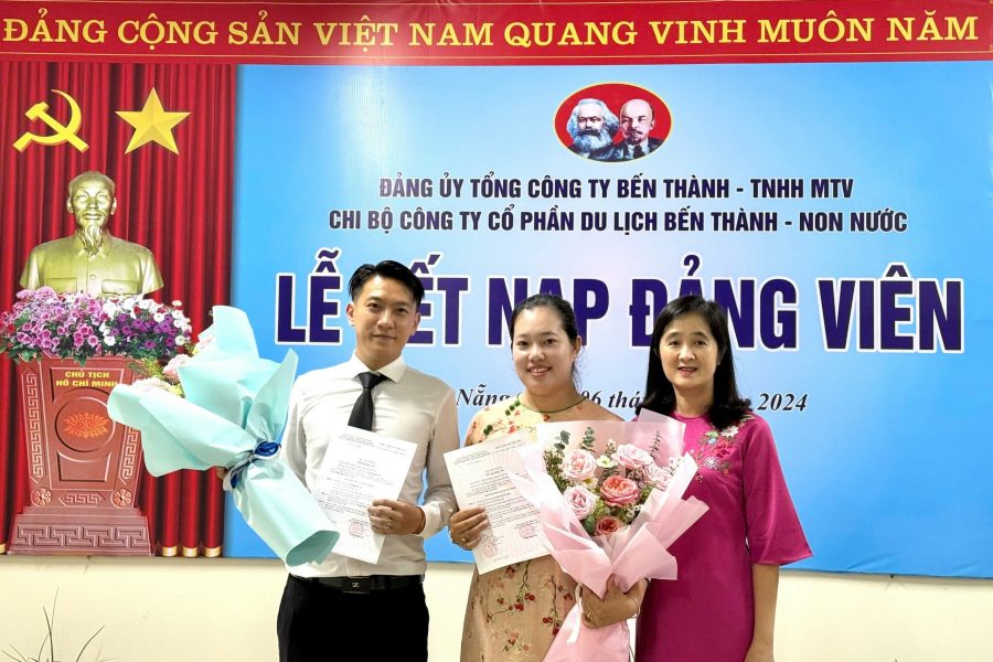 Chi bộ Công ty Cổ phần Du lịch Bến Thành – Non Nước kết nạp Đảng viên mới.